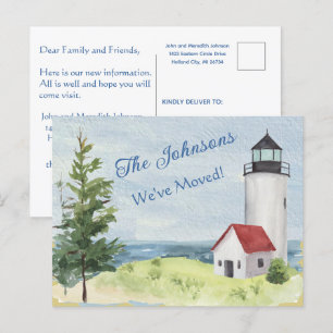 Carte Postale Nous avons déménagé Lighthouse Water Budget