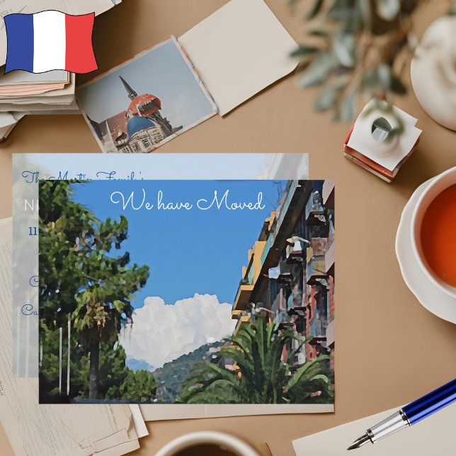 Carte Postale Nous avons déménagé - Nice - France (Créateur téléchargé)