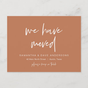 Carte Postale Nous avons déménagé, Nouveau Faire-part d'adresse