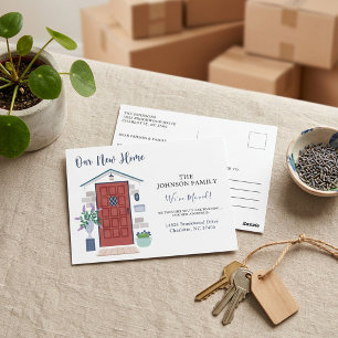 Carte Postale Nous Avons Déménagé Nouvelle Adresse Annonce de Dé