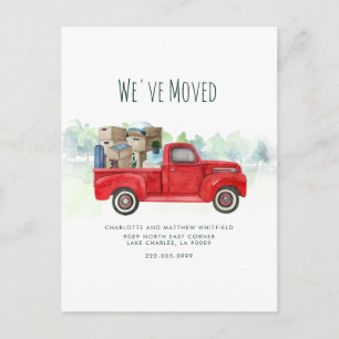 Carte Postale Nous avons déménagé Nouvelle adresse Annonce de dé