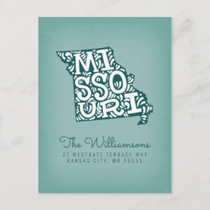 Carte Postale Nous avons déménagé   Nouvelle adresse   Missouri