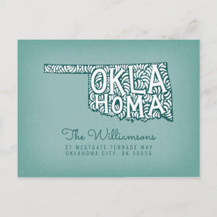 Carte Postale Nous avons déménagé   Nouvelle adresse   Oklahoma