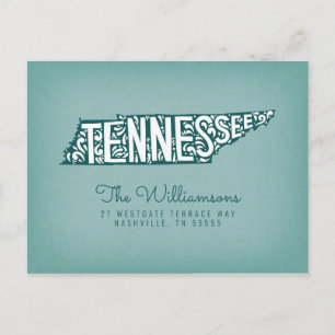 Carte Postale Nous avons déménagé Nouvelle adresse Tennessee