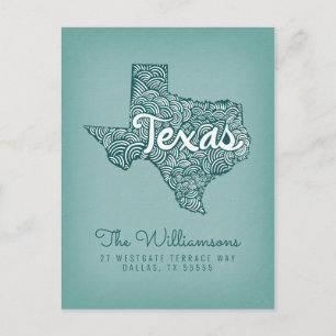 Carte Postale Nous avons déménagé   Nouvelle adresse   Texas
