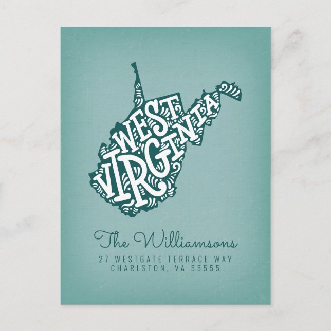 Carte Postale Nous avons déménagé | Nouvelle adresse | Virginie  (Devant)