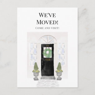 Carte Postale Nous avons déménagé nouvelle maison aquarelle Port