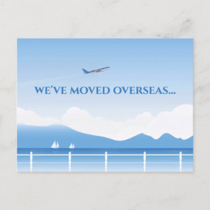Carte Postale Nous avons déménagé outre-mer Nouvelle adresse de 