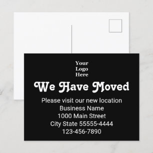 Carte Postale Nous Avons Déménagé S'Il Vous Plaît Visitez Notre 