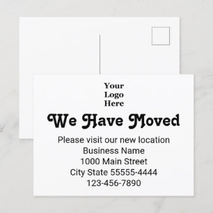 Carte Postale Nous Avons Déménagé S'Il Vous Plaît Visitez Notre 