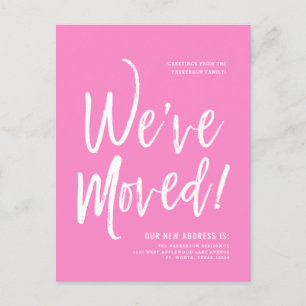 Carte Postale Nous avons déménagé   Taffy minime Nouvelle adress