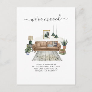 Carte Postale Nous avons déplacé le changement d'adresse Faire-p