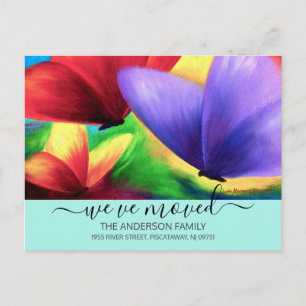 Carte Postale Nous avons déplacé le papillon de Faire-part de dé