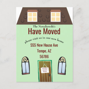 Carte Postale Nous avons déplacé mignon petite maison Fantastiqu