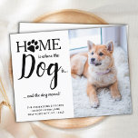 Carte Postale Nous avons déplacé une nouvelle adresse Pet Photo<br><div class="desc">La maison est où le chien est ... et le chien a bougé! Laissez votre meilleur ami annoncer votre déménagement avec cette carte de faire-part mobile pour chien de compagnie sur mesure mignon et drôle. Personnalisez avec votre photo de chien préférée, vos noms et votre nouvelle adresse. Ce faire-part de...</div>