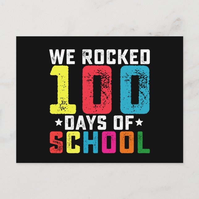 Carte Postale Nous avons foulé 100 jours d'enseignant étudiant (Devant)