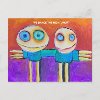 Carte Postale nous dansons toute la nuit