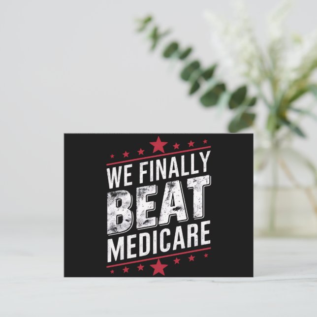 Carte Postale Nous Finissons Par Battre Medicare Trump Biden Ele (Debout devant)