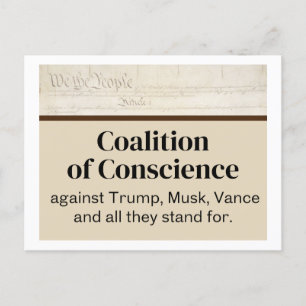 Carte Postale Nous, la Coalition du peuple pour la conscience Id