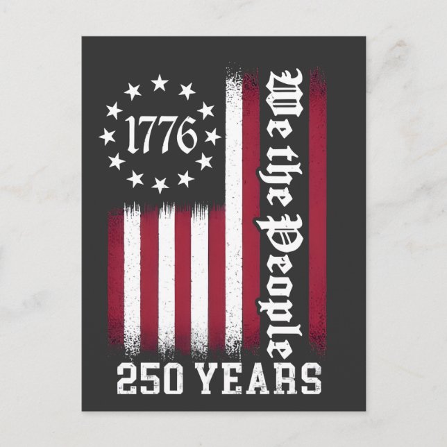 Carte Postale Nous, le peuple, 250 ans d'anniversaire États-Unis (Devant)