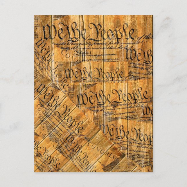 Carte Postale Nous Le Peuple Constitution Américaine (Devant)