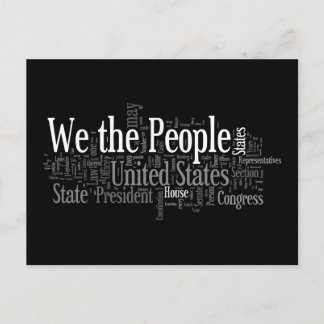 Carte Postale Nous le peuple - La Constitution américaine dit li