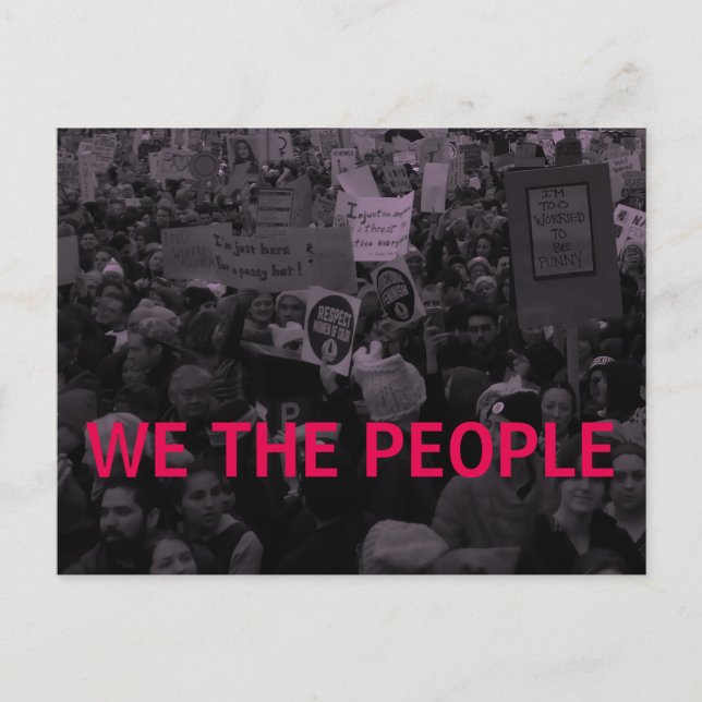 Carte Postale Nous le peuple Les actions du 10/100 mars des femm (Devant)