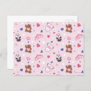Carte Postale Nous les ours nus - Valentine Hearts Motif