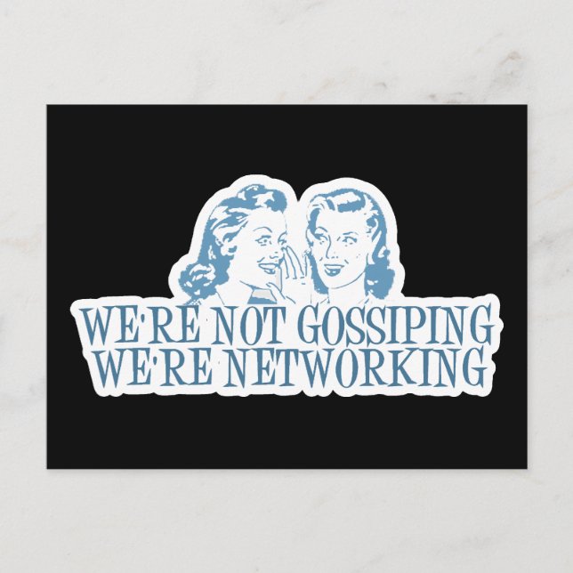 Carte Postale Nous ne commettons pas Nous sommes Networking Blue (Devant)