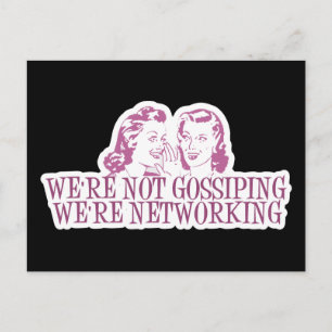 Carte Postale Nous ne voulons pas commenter Nous sommes Networki