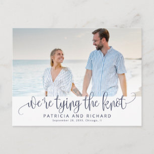 Carte Postale Nous nouons le nœud Économisez la date de mariage 