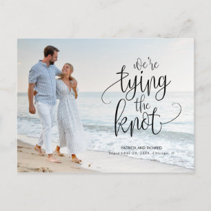 Carte Postale Nous Nouons Le Nœud Enregistrer La Date De Mariage