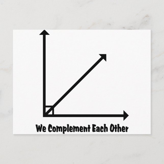 Carte Postale nous nous complsommes mutuellement (Devant)