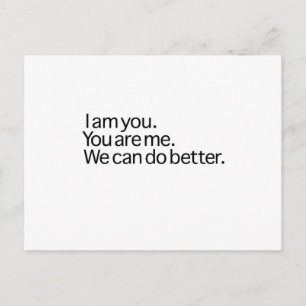 Carte Postale Nous pouvons faire mieux