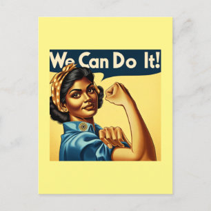 Carte Postale Nous pouvons le faire - Indian Rosie le Riveter