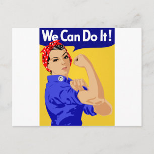 Carte Postale Nous pouvons le faire ! Rosie la riveuse Affiche d