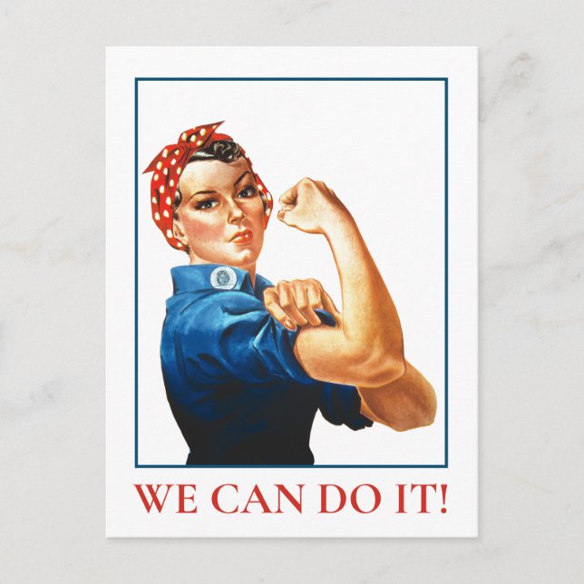 Carte Postale Nous Pouvons Le Faire Rosie Riveter Femmes 2ÈME GU (Devant)