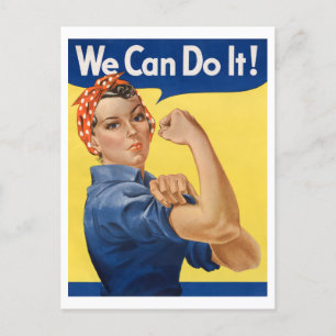 Carte Postale "Nous pouvons le faire" Rosie Vintage Riveter