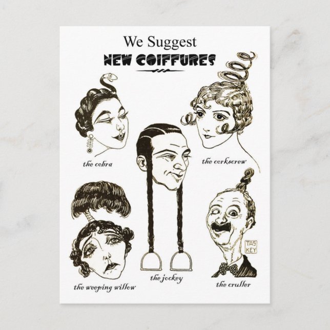 Carte Postale Nous Proposons De Nouvelles Coiffures (Devant)