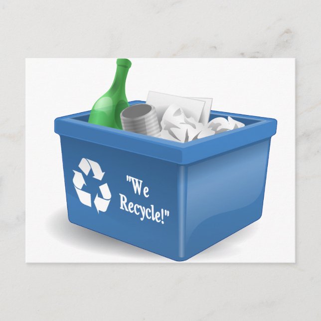 Carte Postale Nous recyclons (Devant)