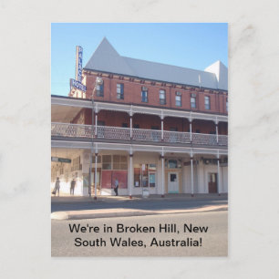 Carte Postale Nous sommes à Broken Hill, Nouvelle-Galles du Sud