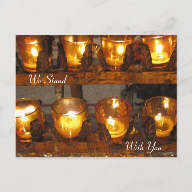 Carte Postale Nous Sommes Avec Vous (Devant)