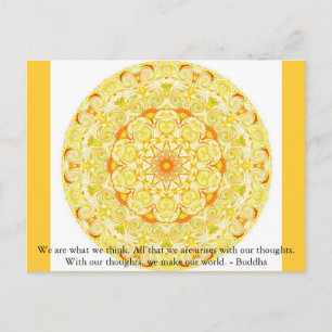 Carte Postale Nous sommes ce que nous pensons. Tout ce que nous