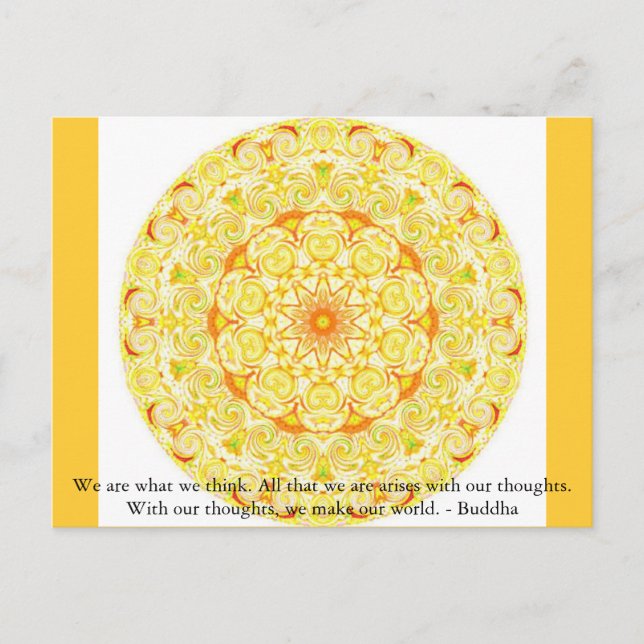 Carte Postale Nous sommes ce que nous pensons. Tout ce que nous  (Devant)