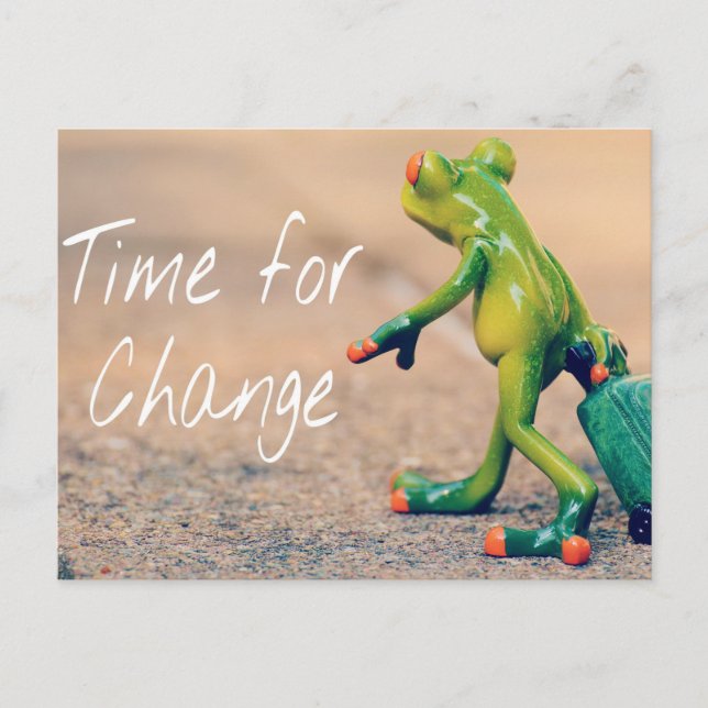 Carte Postale Nous sommes en mouvement ! Mais pas avec la grenou (Devant)