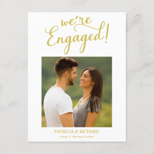 Carte Postale Nous sommes fiancés Annonce de fiançailles Photo