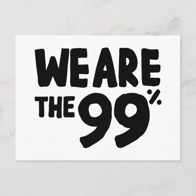 Carte Postale Nous sommes les 99% (Devant)