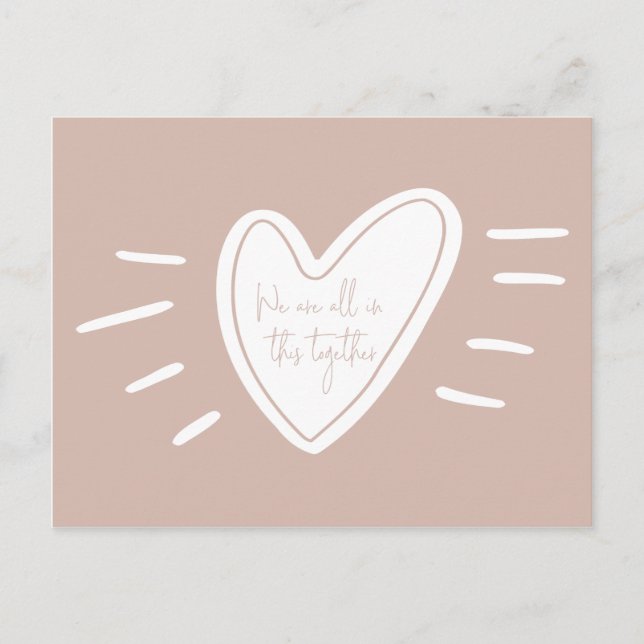 Carte Postale Nous Sommes Tous Dans Cet Acte Commun De Gentilles (Devant)