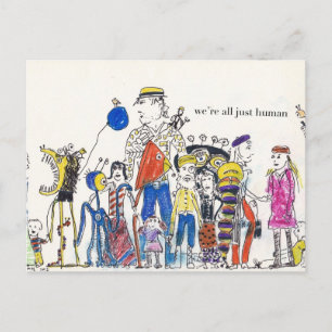 Carte postale - Nous sommes tous juste humains