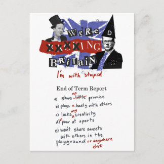Carte Postale Nous sommes xxxxxxing Grande-Bretagne, je suis ave